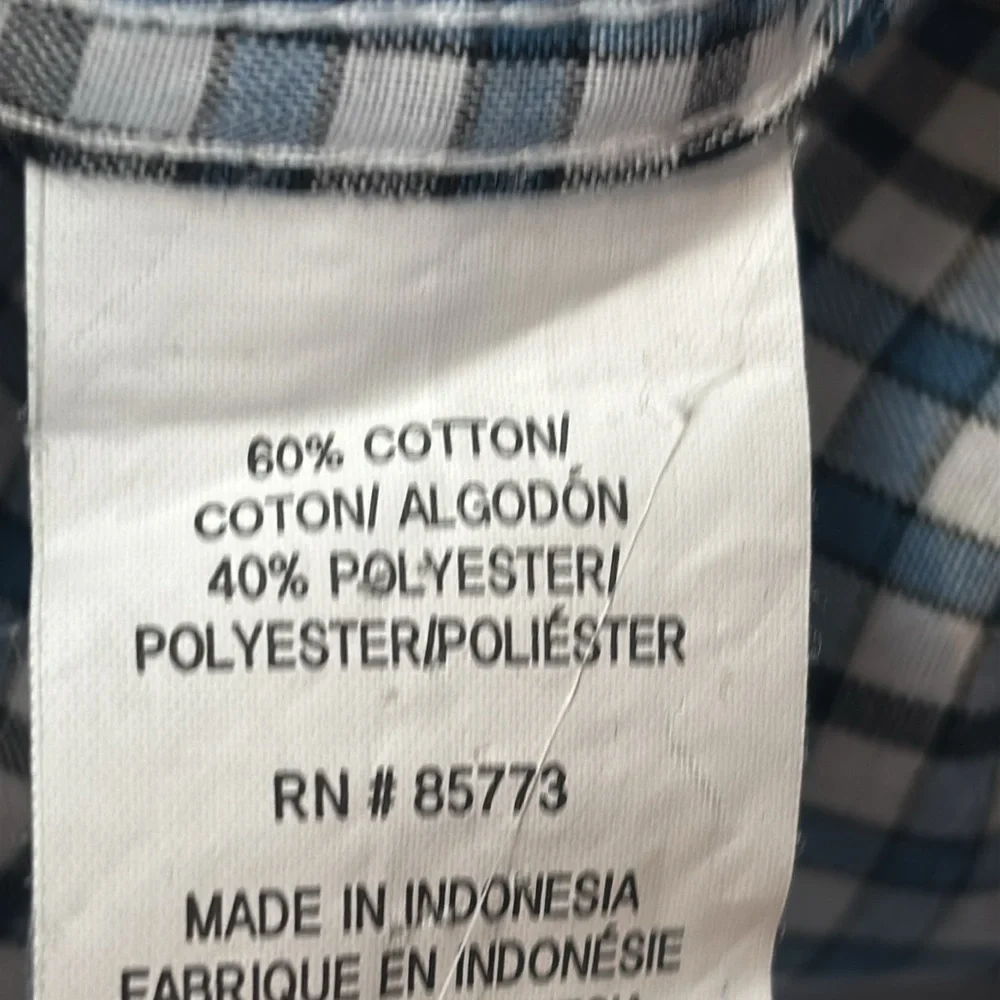 ONeill‎ Shirt Mens Medium Gingham Checked Button Down